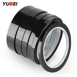 1pcs Black PET High-Temperature Resistant Film Tape Light-Blocking Multi Purpose Strong Adhesion Non-Marking