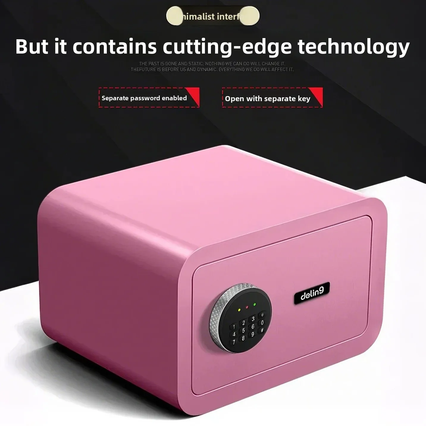 Средний умный пароль, защита от кражи, домашний сейф, безопасный отпечаток пальца, маленький и красочный, можно положить в стену