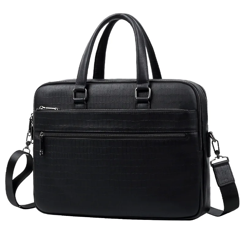 Business Handbag Fashion Casual Large Capacity Men's Trendy High-end Feel Messenger Bag Men Leather Top Layer Cowhide Briefcase