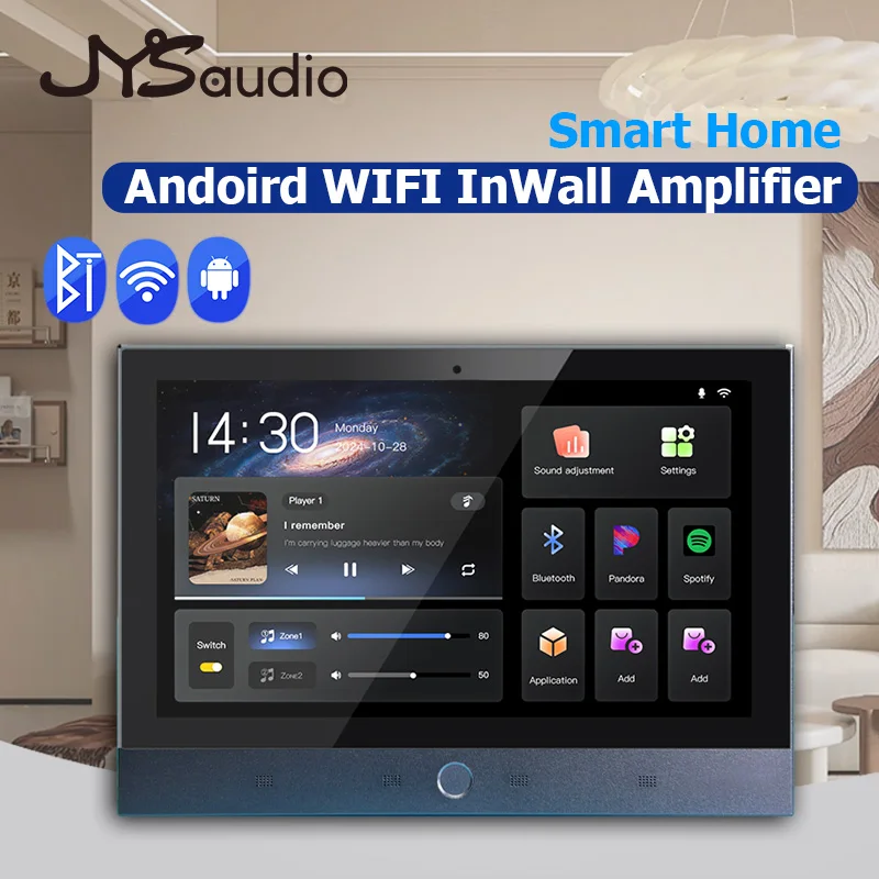 مضخم صوت Inwall Android Tablet بشاشة 7 بوصة، نظام Android 11 يمكن أن يستخدم متجر Google Play YouTube Tiktok Spotify Alexa Chrome