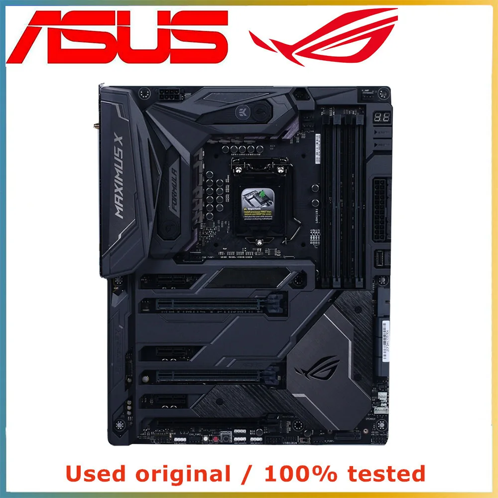For ASUS ROG MAXIMUS X FORMULA Motherboard Intel Z370 LGA 1151 DDR4 64GB M.2 ATX support Core i7 9900 9300 8100 9400