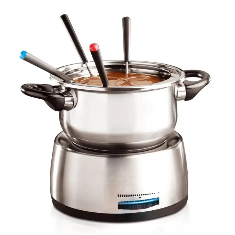 

Electric Portable Fondue Household Stainless Steel Cheese Fondue Pot