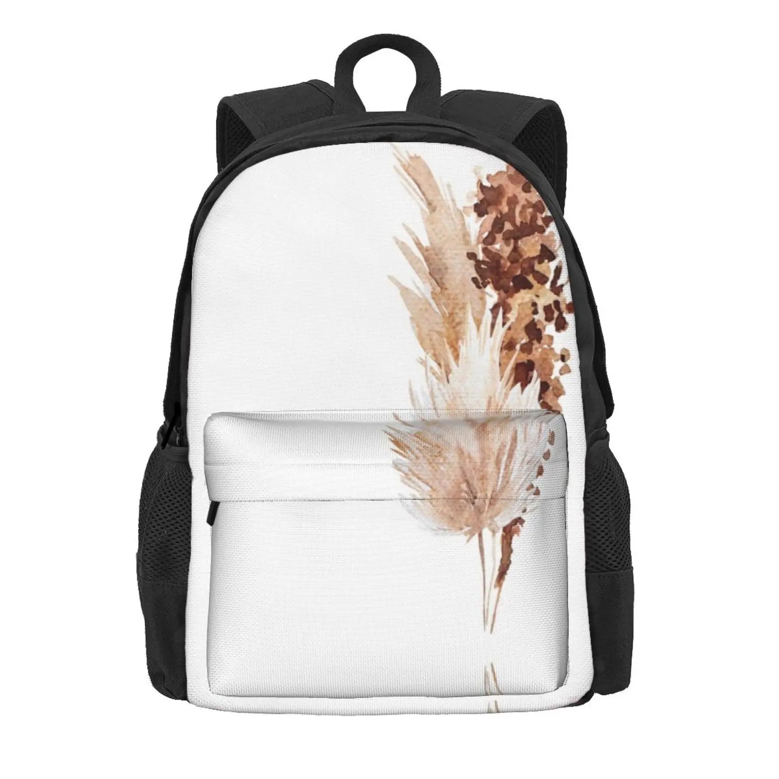 Pampas Grass Bundle Hot Sale Schoolbag Backpack Fashion Bags Pampas Grass Boho Watercolor