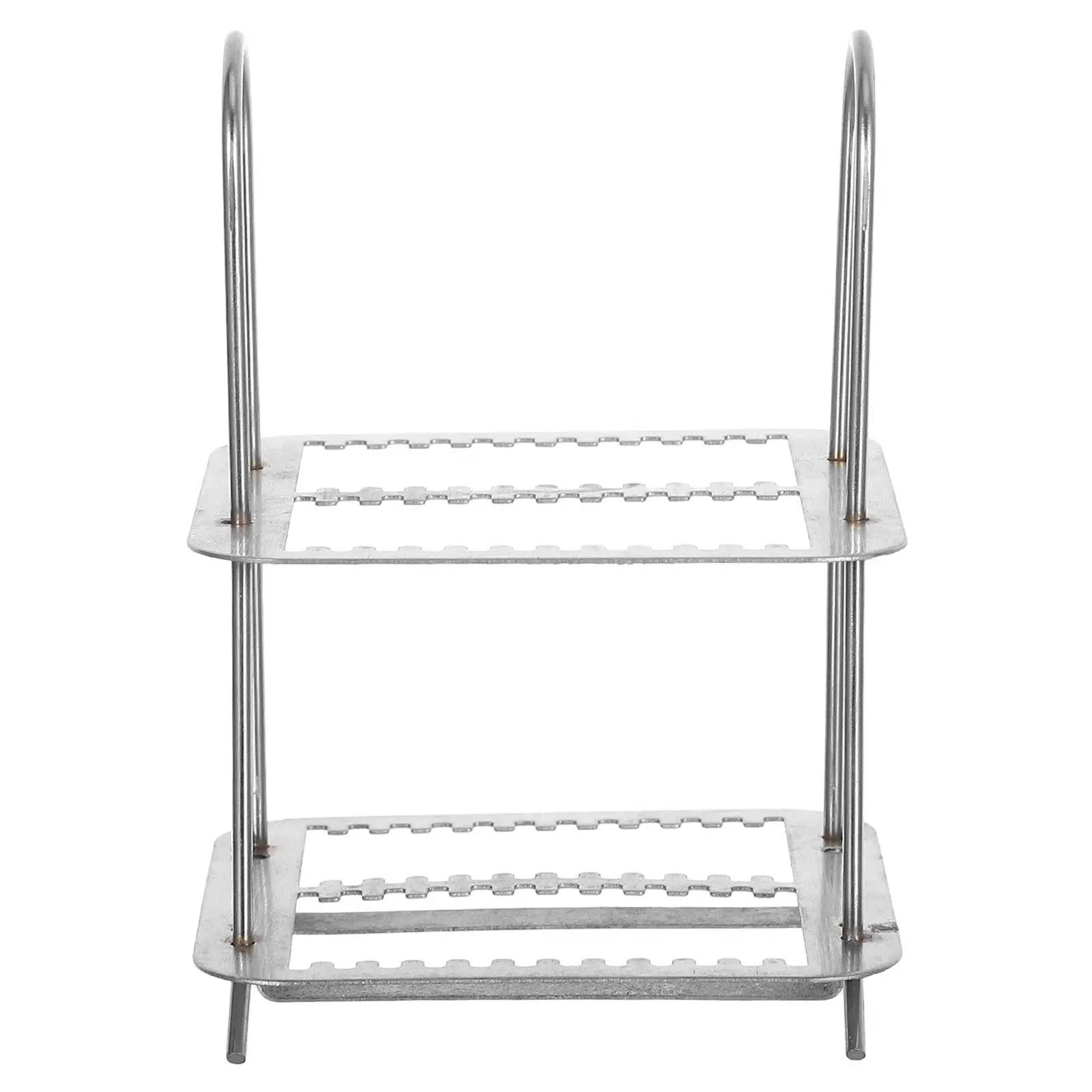 Stainless -Slot Microscope Slides Rack Vertical Design for Efficient Lab Staining Drying Storage Microscope Slide Stand