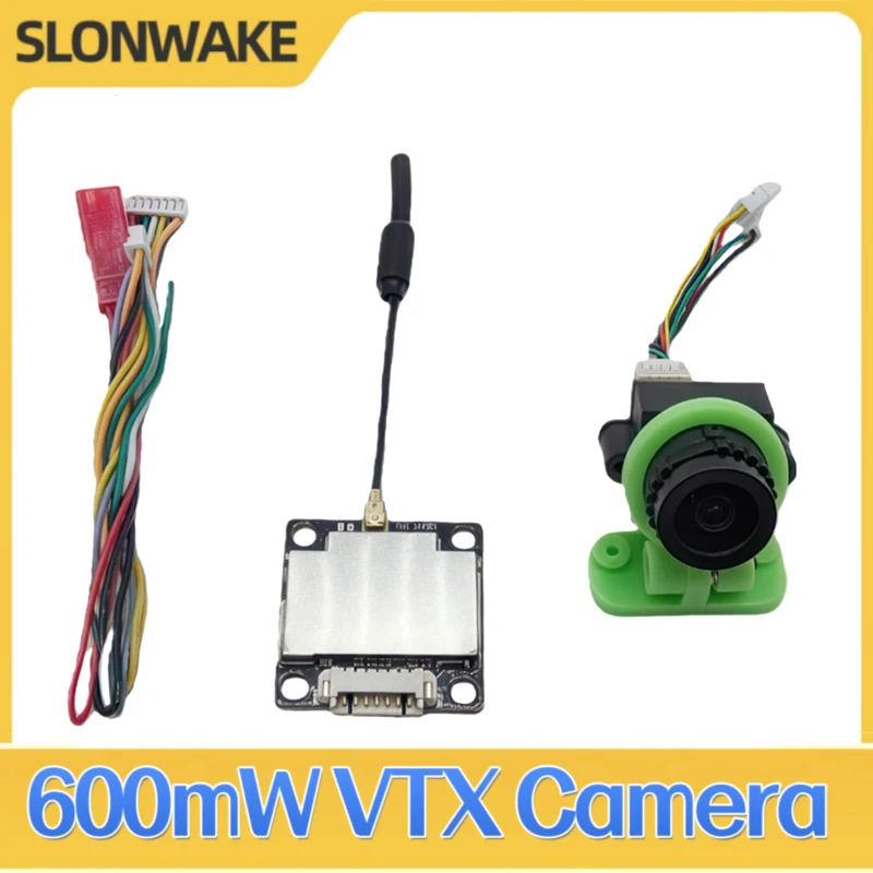 

Модуль SLONWAKE 5,8G, 48 каналов, мощность 600 МВт, передатчик VTX CMOS 1200TVL 135 ° Камера FOV 2,5 мм для радиоуправляемых дронов FPV дальнего действия с неподвижным крылом.