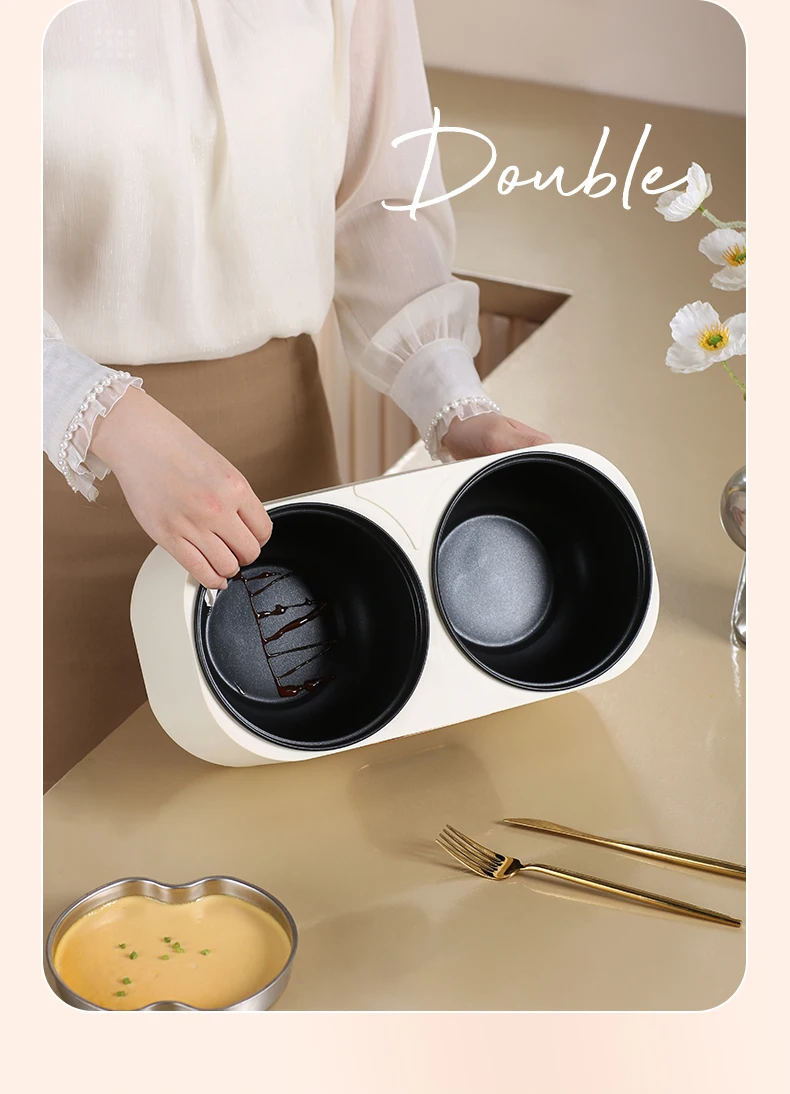 German double bile low sugar household rice soup separation small mini multi-functional rice cooker 1-2 people 3 integrated