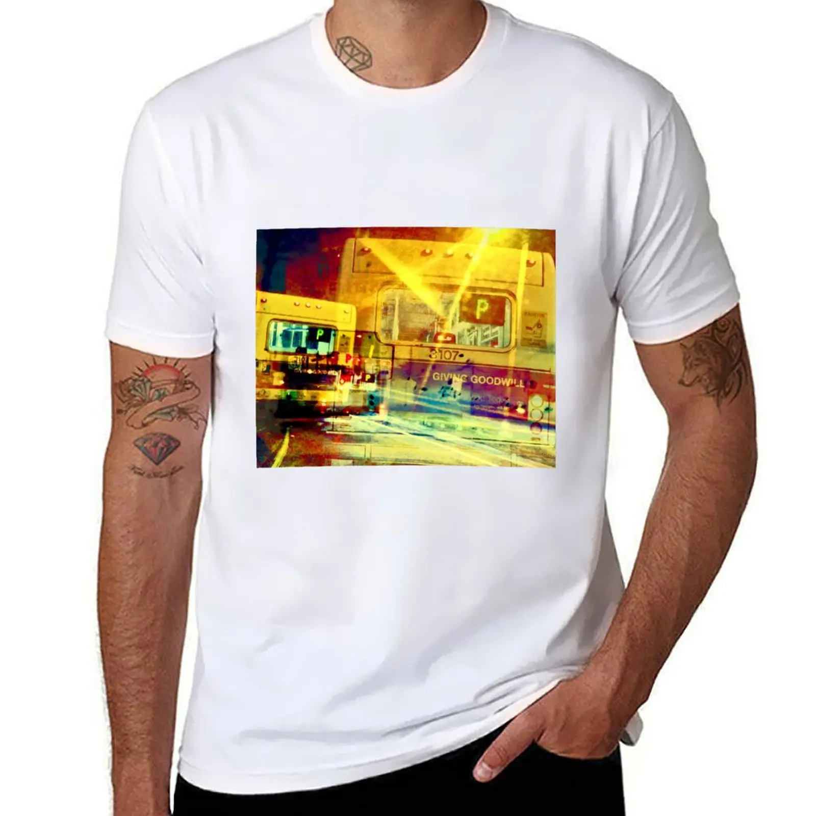 

Night in Bus Oakland T-Shirt Festival Short Sleeve T-Shirt