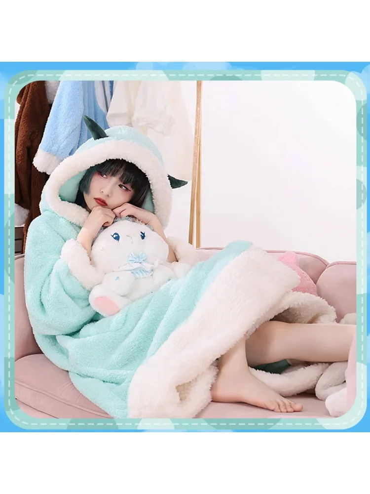 Genshin Impact Zhongli clothes thicker anime pajamas Cosplay Costume Jumpsuit Carnival Cosplay pajamas Air conditioning blanket