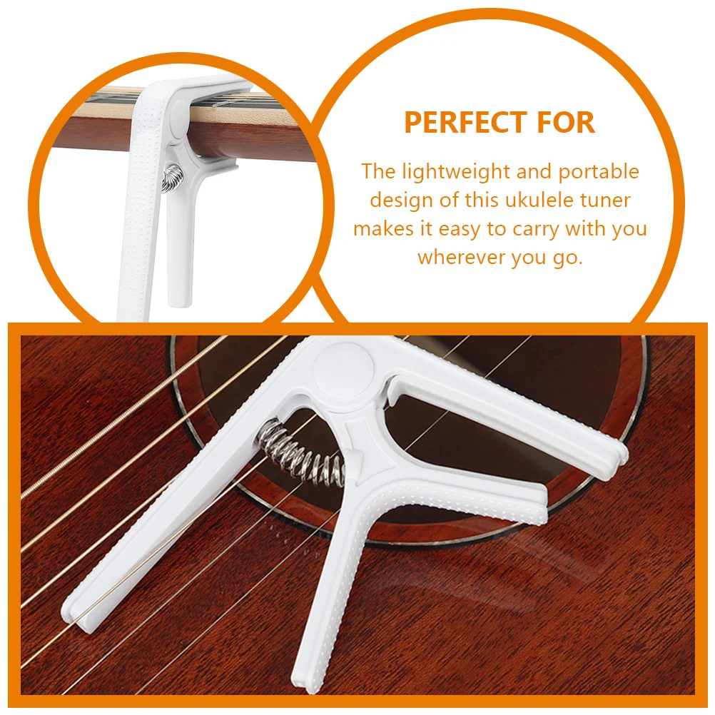 

Guitar Capo Solid Plastic Silicone Clamp Universal Anti-Slip Design Easy Adjust Pitch for Acoustic Electric Classical Ukulele