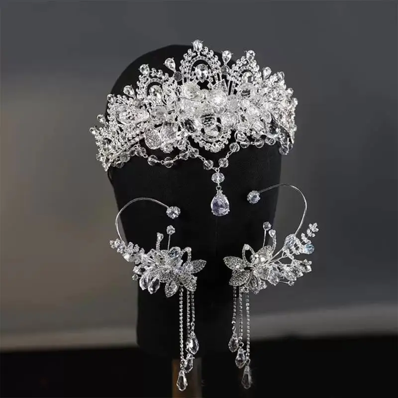 39bb Crowns boucles d'oreilles confortables confortables pour les accessoires réception mariage