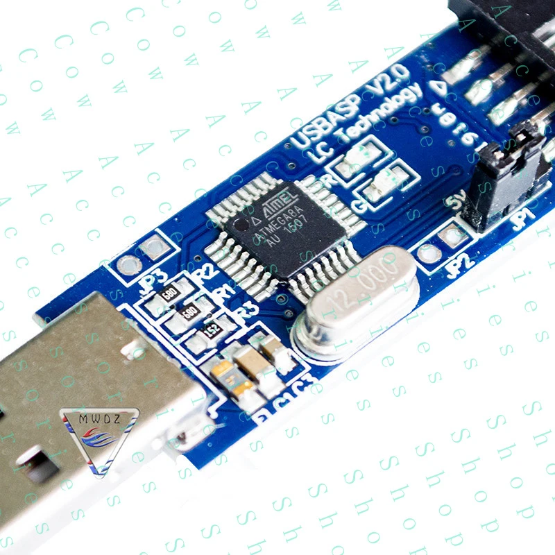 PP+ AVR 51 ATmega Programmer ISP ATTiny USB ASP USBISP Downloader