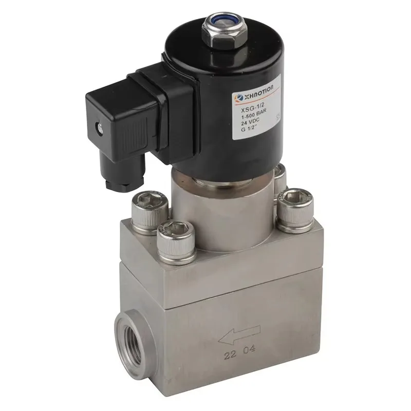 

High-Quality DN15 500 Bar High Pressure G1/2 Stainless Steel Lab Solenoid Valve
