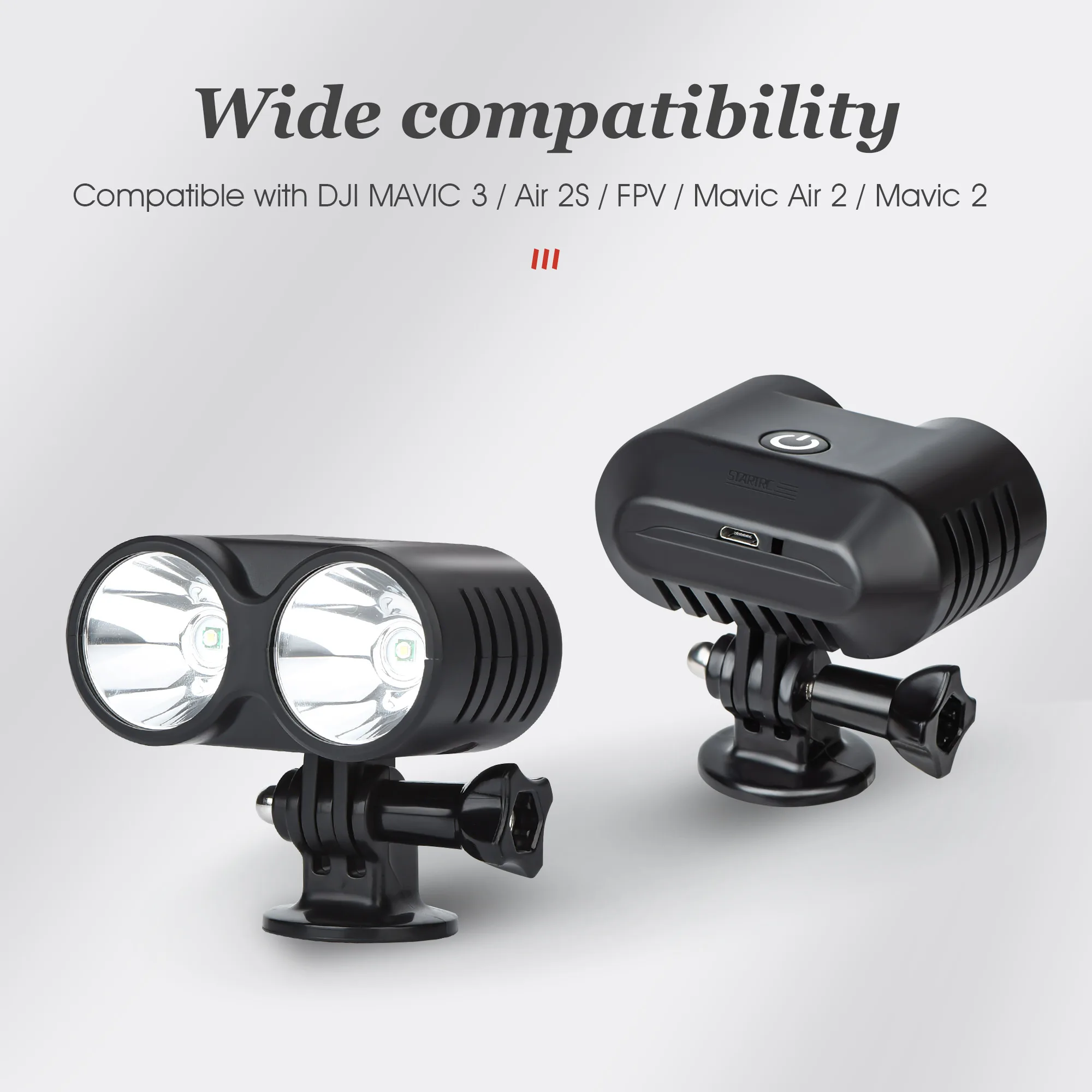 Mini 4 Pro Drone Portable Drone Searchlight 4 Modes Strobe Night Flight Lighting Lamp For Dji Mavic 3 Air 2s/Mavic 2/Mini 3 Pro