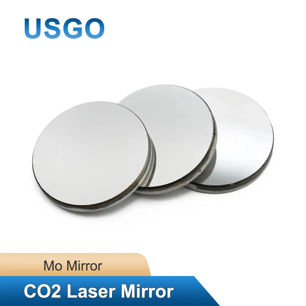 

USGO CO2 Laser Mirror 1Pcs 3Pcs Mo Dia.15 19.05 20 25 30 38.1mm Thickness 3mm for Cutting Engraving Machine