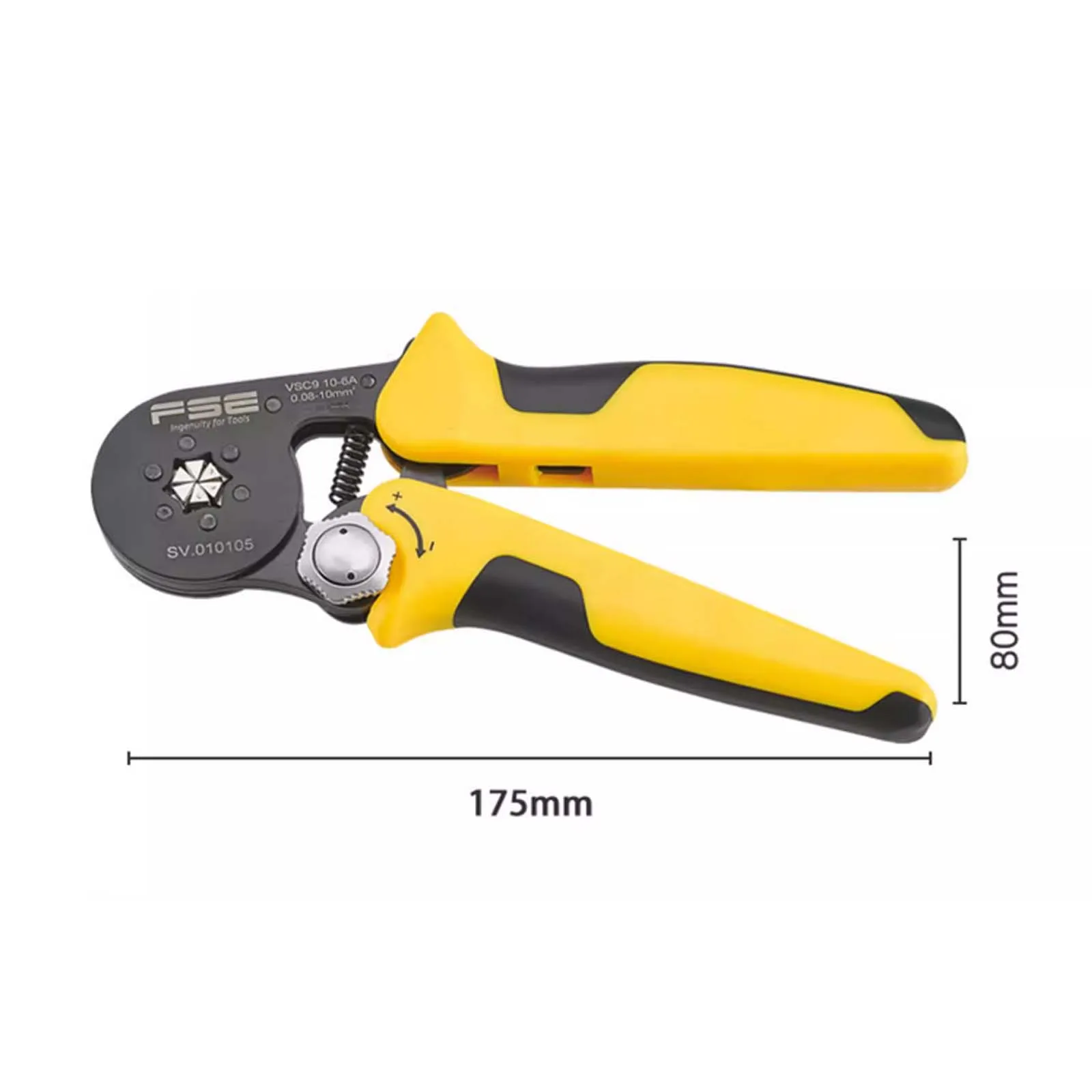 0.08-10mm 26-7AWG Manual Ratchet Crimping Pliers for Pin-tube Terminals