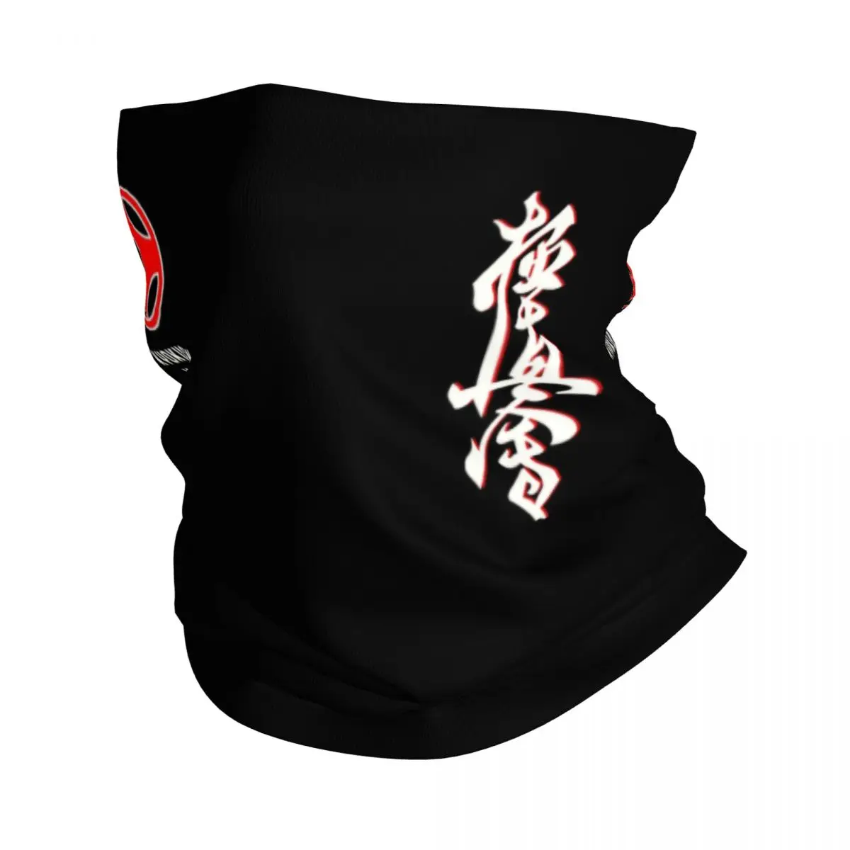 Karate Kyokushin Neck Gaiter Men Women UV Face Shield Winter Martial Arts Bandana Scarf for Hiking