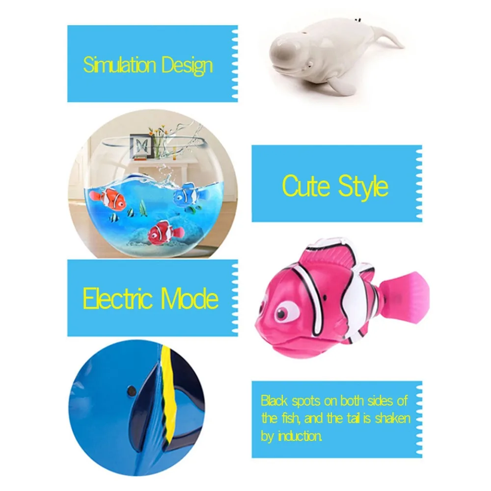 LED Electric Simulation Fish With Light Fish Tank Ornaments Cat Interactive Toy Pet Playing Toys Baby Shower Toys