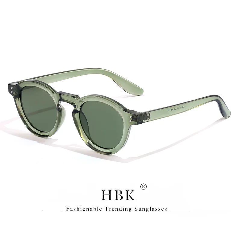 HBK Mode Polarisierte Sonnenbrille Männer Retro TR90 Hochwertige TAC Linsen Runde Sonnenbrille Frauen Fahren Angeln Brillen Reisen – Detail 18
