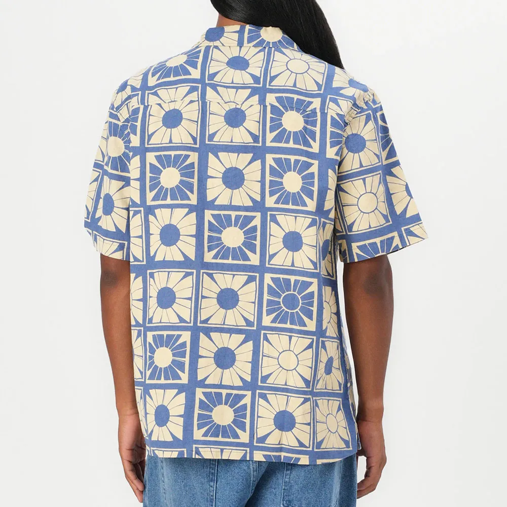 Flower Petal-printed Button Up Shirt Casual Short Sleeve Loose Male Clothing Graphic 3D Print Hawaii Fashion Shirts Men Tops