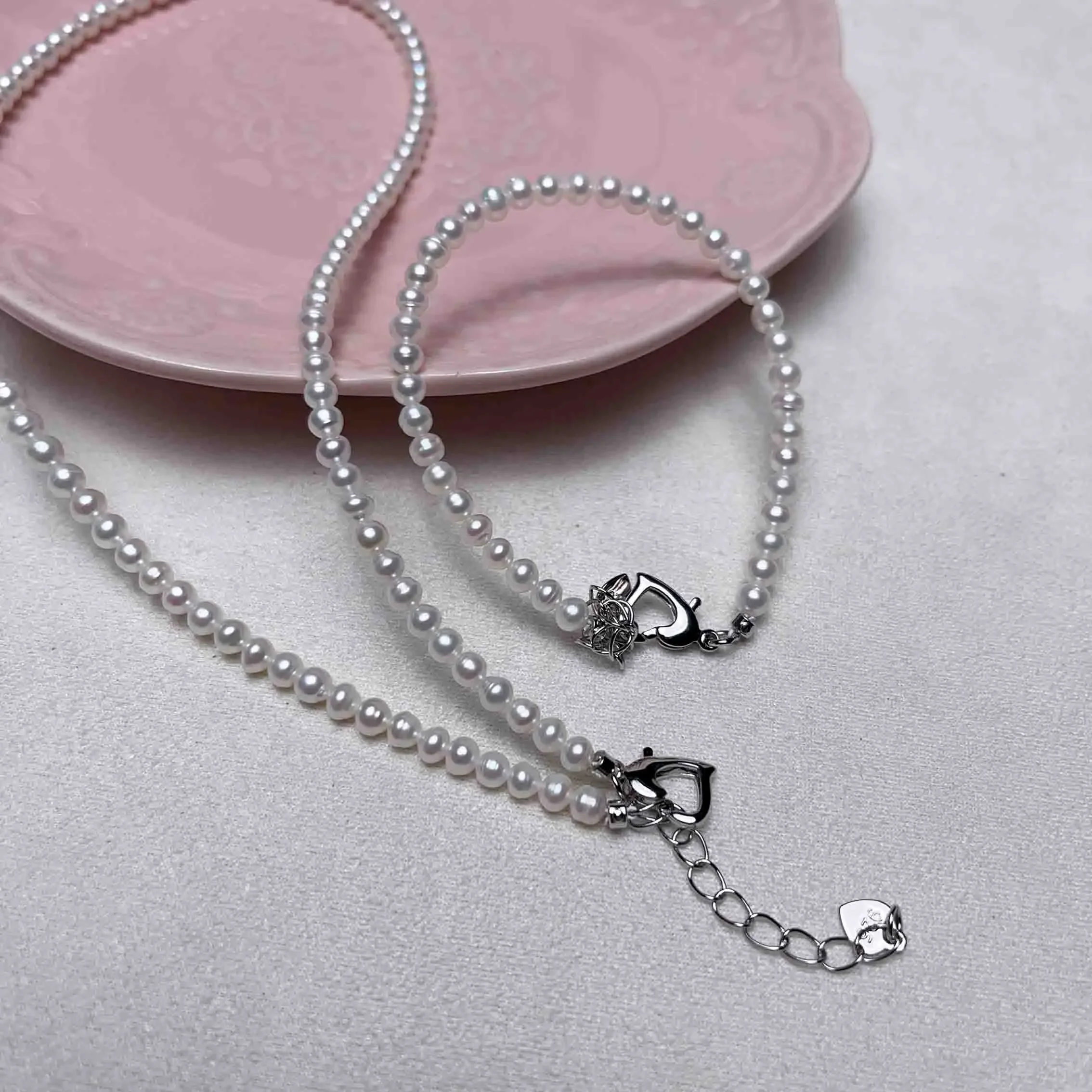 

Natural Freshwater Pearl Necklace Bracelet Set Fashion Ladies Elegant Bracelet Necklace Jewelry Girlfriend Birthday Wedding Gift