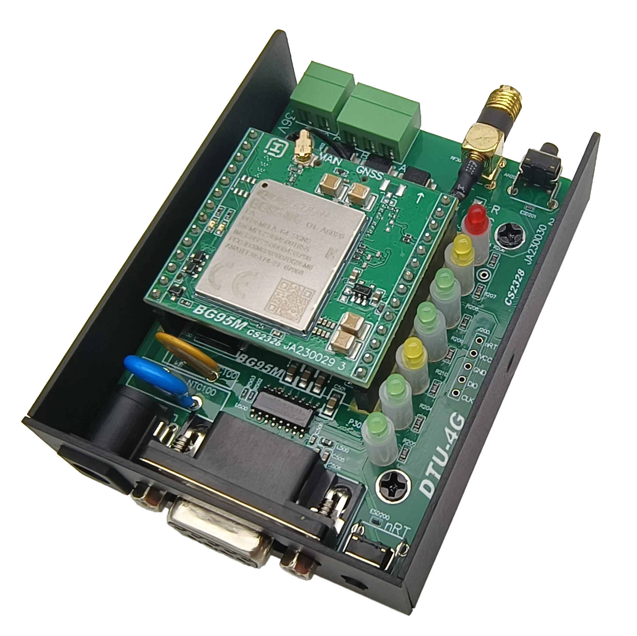 وحدة نقل البيانات Cansec DTU LTE 4G مع RS232 RS485 إلى خادم Wifi Ethernet اللاسلكي