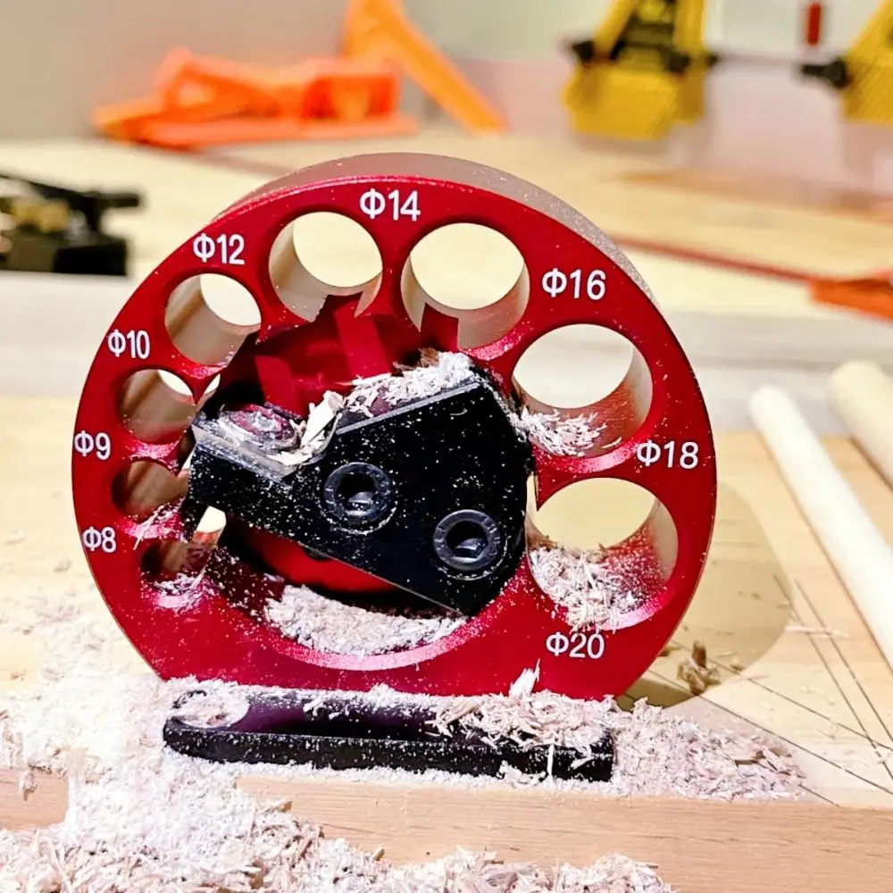 

Wear Resistant Dowel Maker Jig High Hardness Portable Dowel Plate Durable Aluminum Alloy Electric Drill Milling Dowel DIY