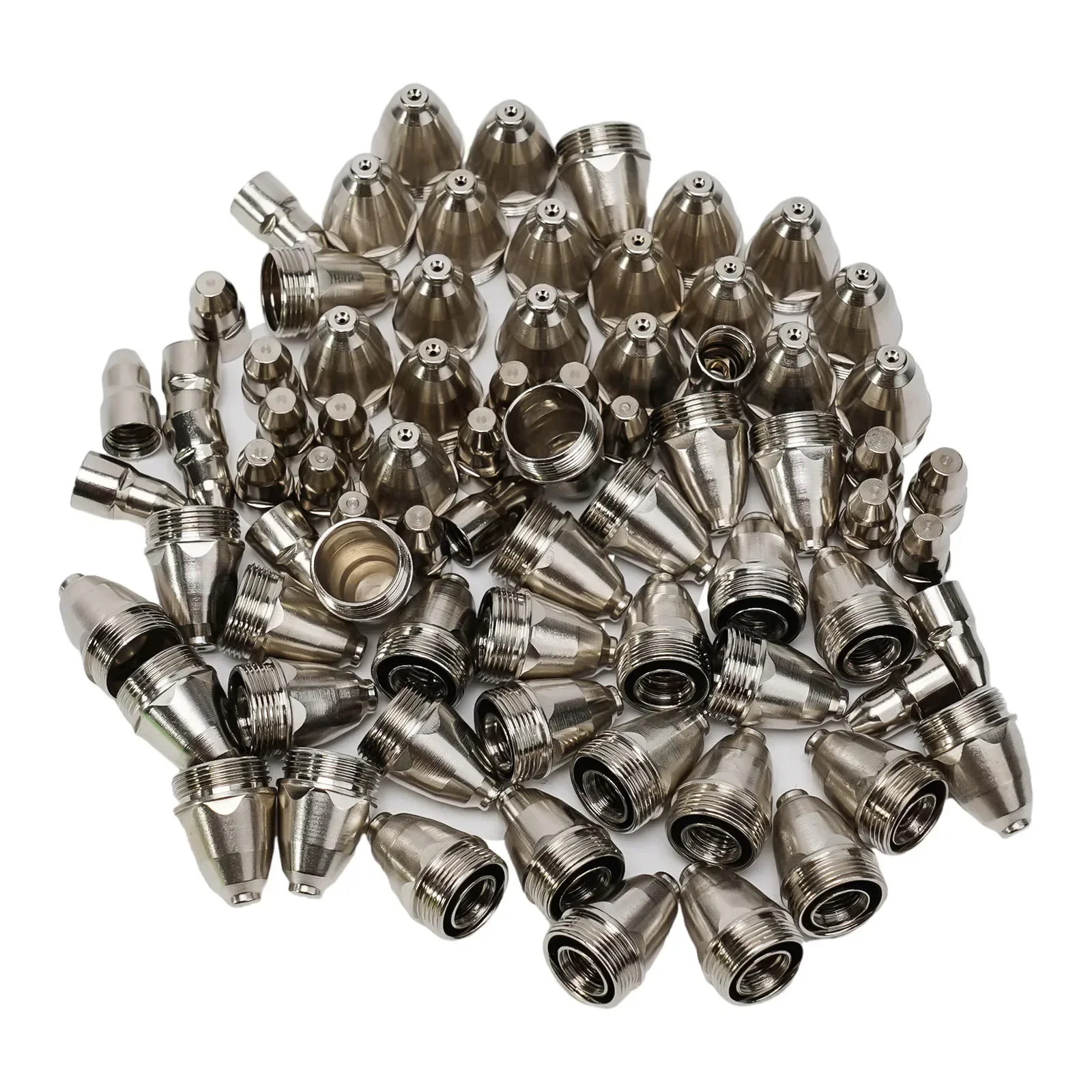 

100pcs 1.1/1.3/1.5/1.7mm P80 Plasma Electrode Tip Nozzle Compatible With CUT-70/80/100/120 Plasma Cutting Machines Accessories