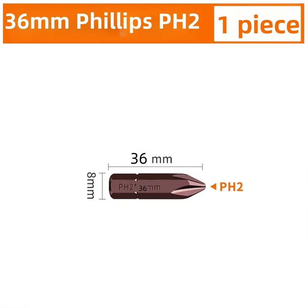 High Strength Magnetic Screwdriver Bits 8mm Hex Alloy Steel For Impact Driver Construction Assembly DIY Power Tool Accessories