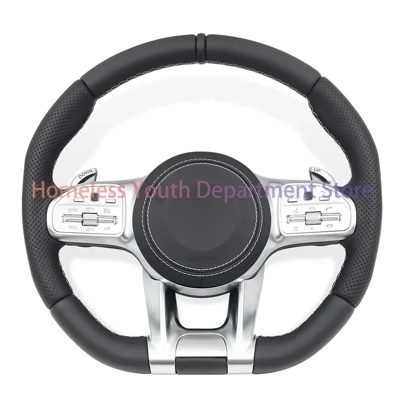 Car Steering Wheel For Mercedes Benz AMG C63 E63 A C E Class W212 W205 W204 W213 W222 W166 W167 W253 W257 W463 W464 GLE G63 C63