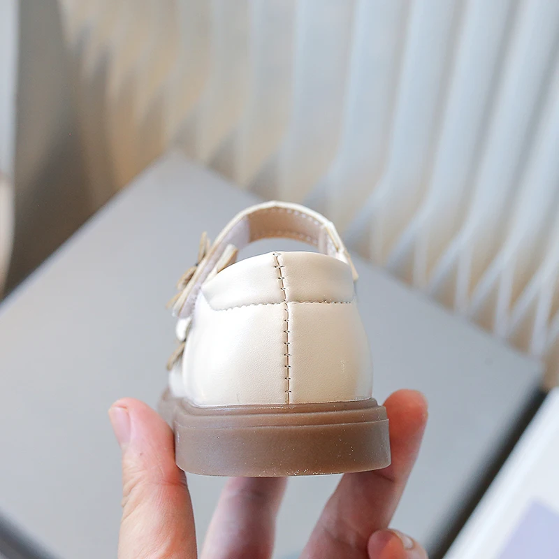 Zapatos de princesa con flores para niñas pequeñas, zapatos de cuero para niños de 1 a 6 años, fiesta de boda, baile, actuación