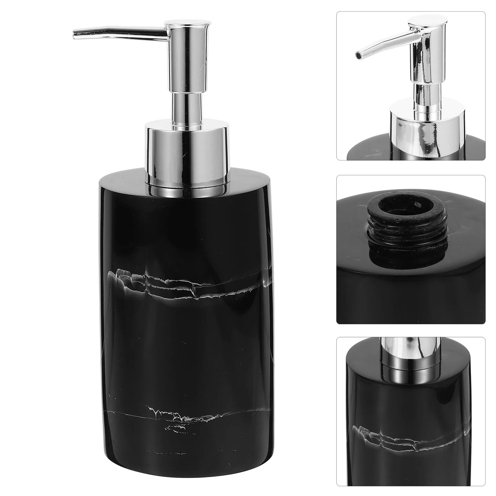 

Refillable Shampoo With Pump Lightweight Portable Lotion Bottle For Bathroom Home Use Resin Soap Leakproof Reusable Hand Wash