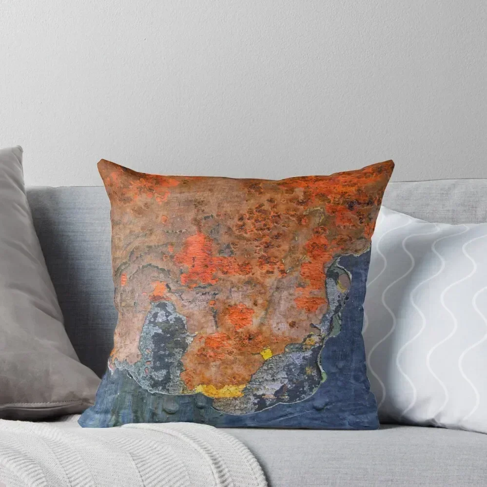 

Colors of Rust 002, blue (Rost) Throw Pillow Cushion Cover Set Custom Cushion Photo pillow