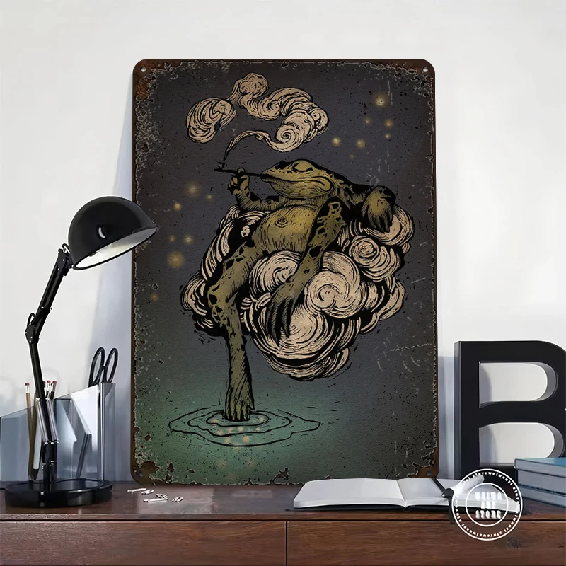 Evening Unwind Lightly 3D Metal Poster Customized Wall Art Vintage Metal Signs for Man Cave Luxury Decoration Home Desk Decor