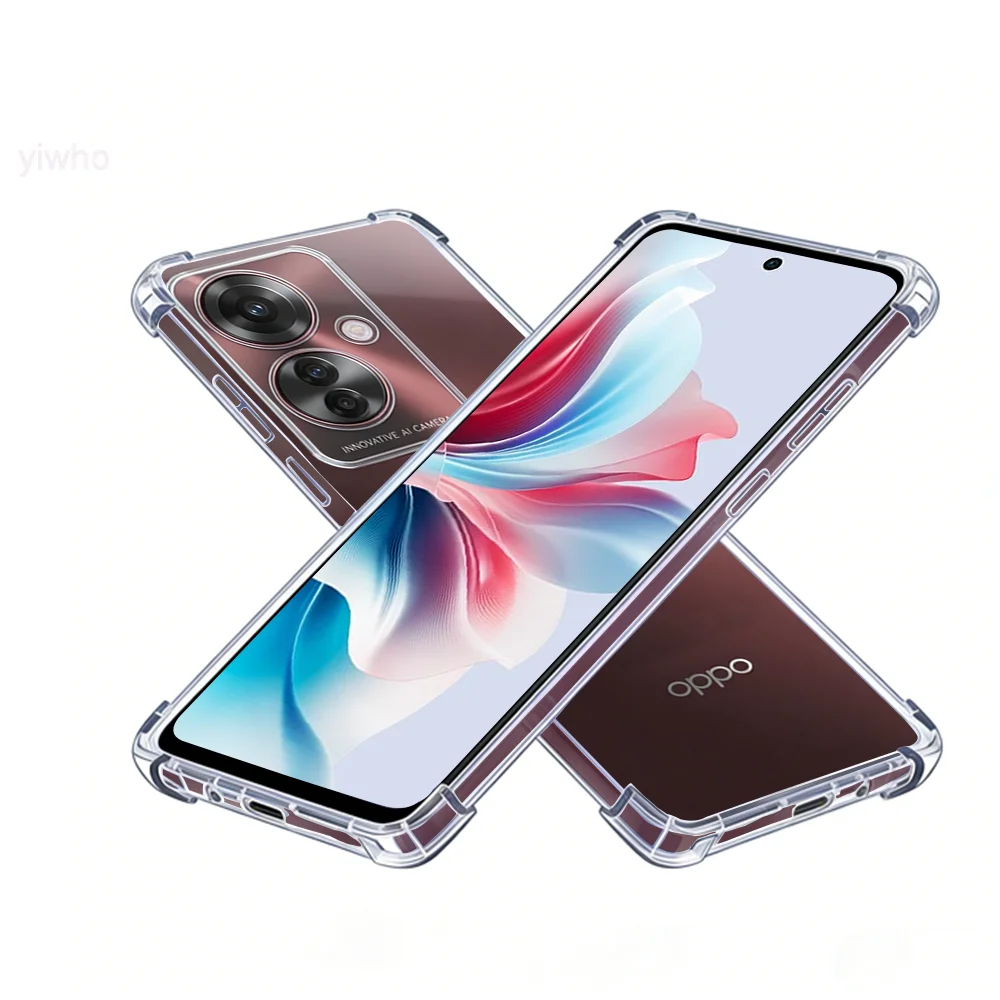 

Clear Phone Case For Oppo F25 Pro TPU Transparent Case Shockproof Back Covers, Crystal Clear, Corner Protection, Precise Cutouts