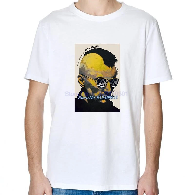 Taxi Driver Travis Bickle Cult Movie Classic Graphic T Shirts Summer Cotton Short Sleeve T-Shirts Streetwear Mens Clothes