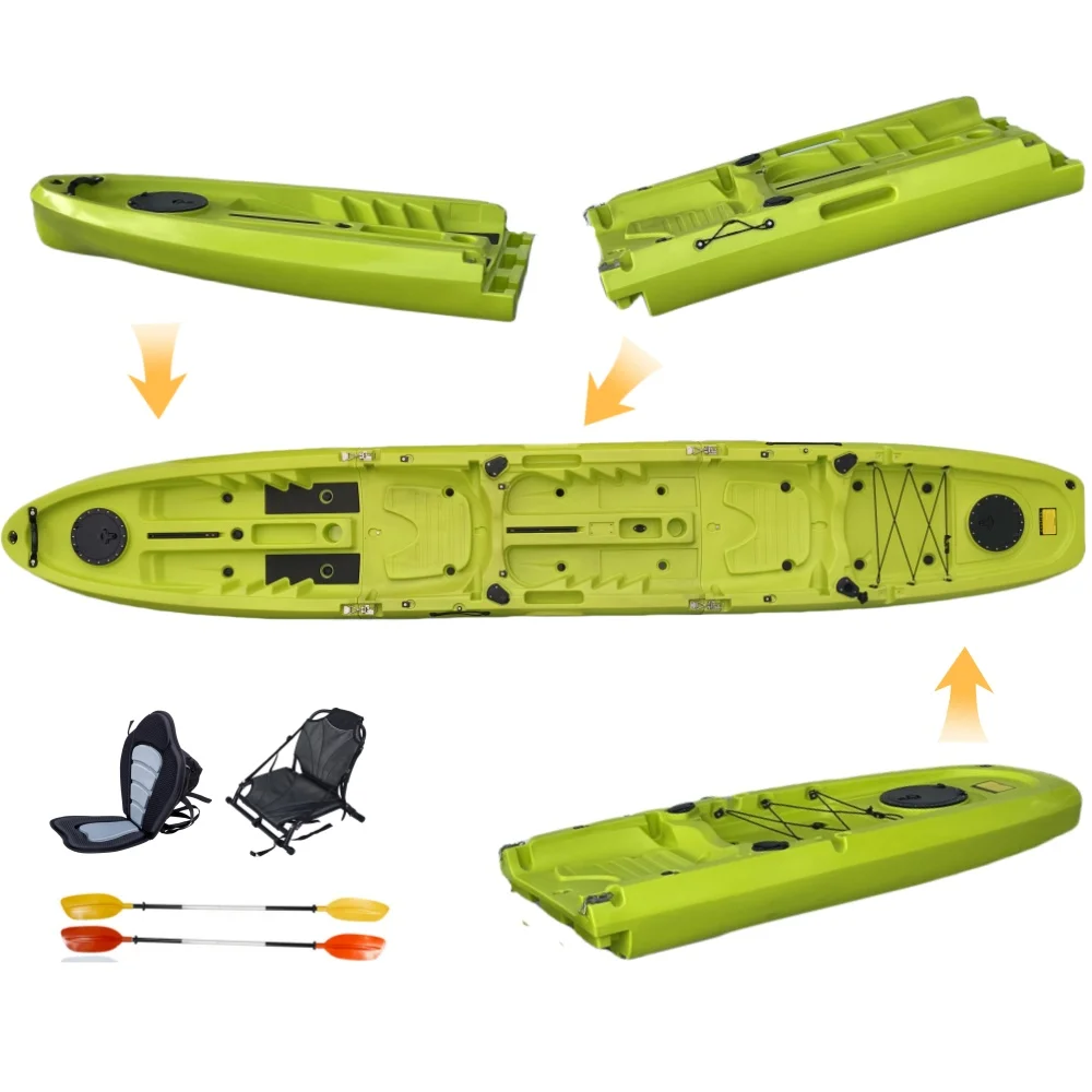 2025 NEW Modular Kayak 11ft Sit on Top Fishing Kayak,Super Lightweight, Paddle Motorized Plastic Kajak view 5