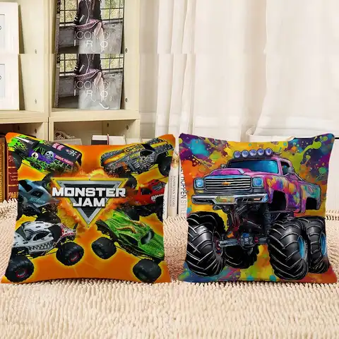 M-Monster Jam Truck Kudde Anime Kudde Bäddsoffa Huvud Örngott Kuddfodral 45x45 Cm Mode 10 best sales monsterjam - №1