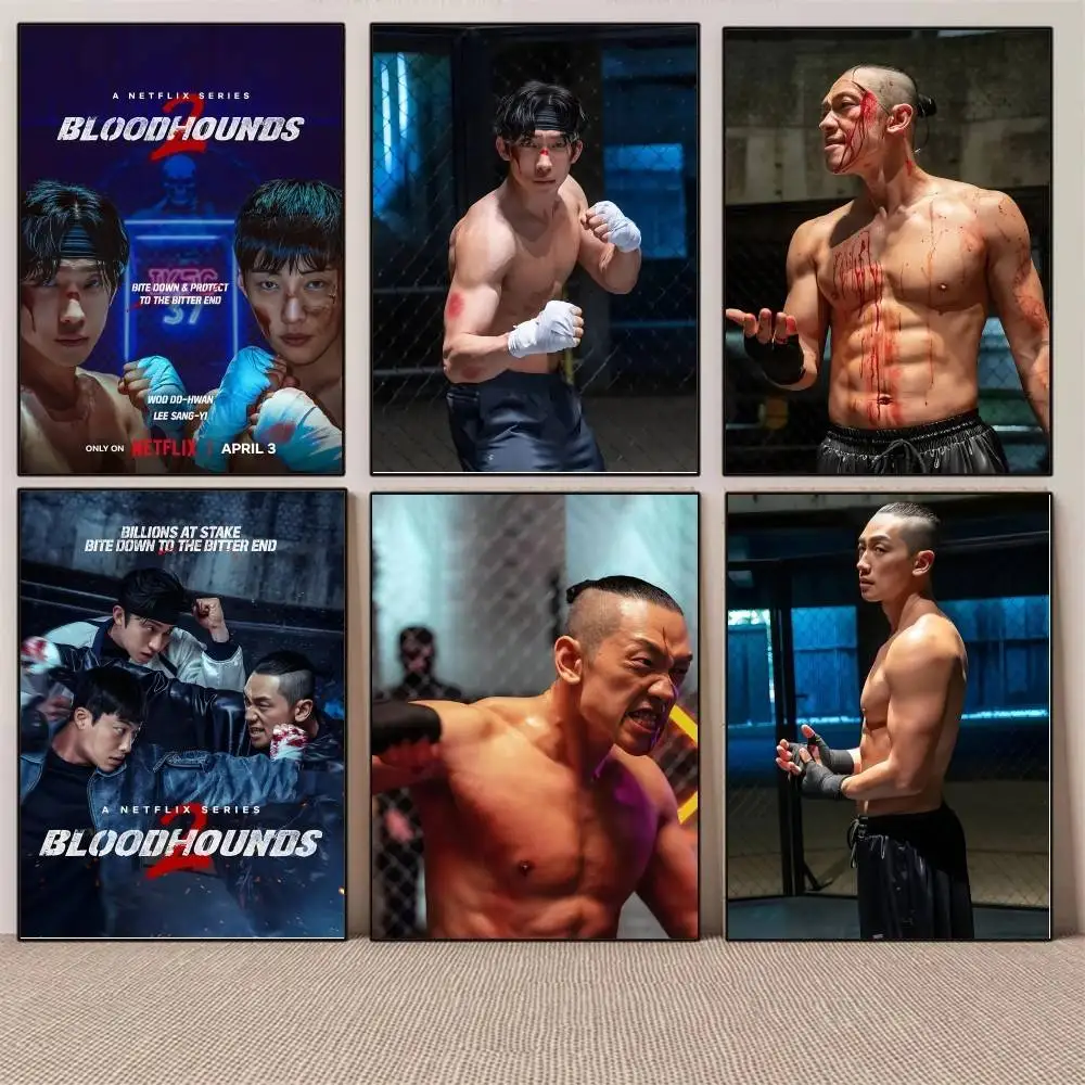 1PC Hot Bloodhounds 2 Movie poster Self-adhesive Art Waterproof Paper Sticker Coffee House Bar Room Wall Decor