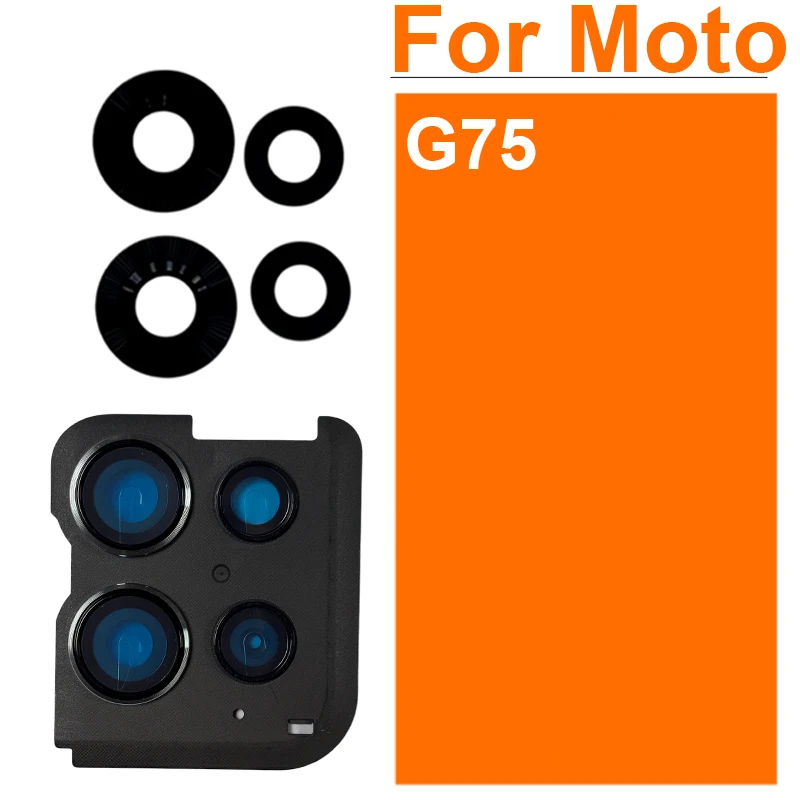 For Motorola Moto G75 XT2437-2 XT2437-3 Camera Glass Lens Holder Back Camera Glass Lens Cover Holder Repair Parts