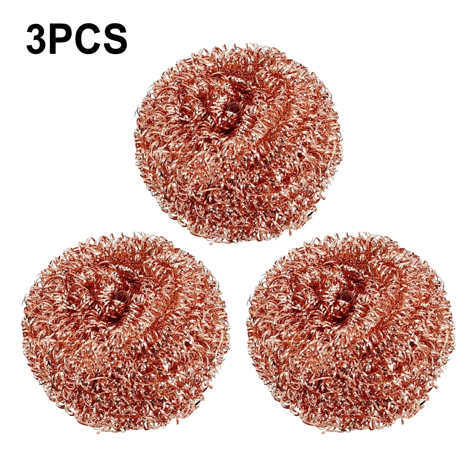 Cleaning Ball Cooper Coated Scourers Cleaning Fast Copper Wire Home Household Supplies Kitchen Pots Pans Practical