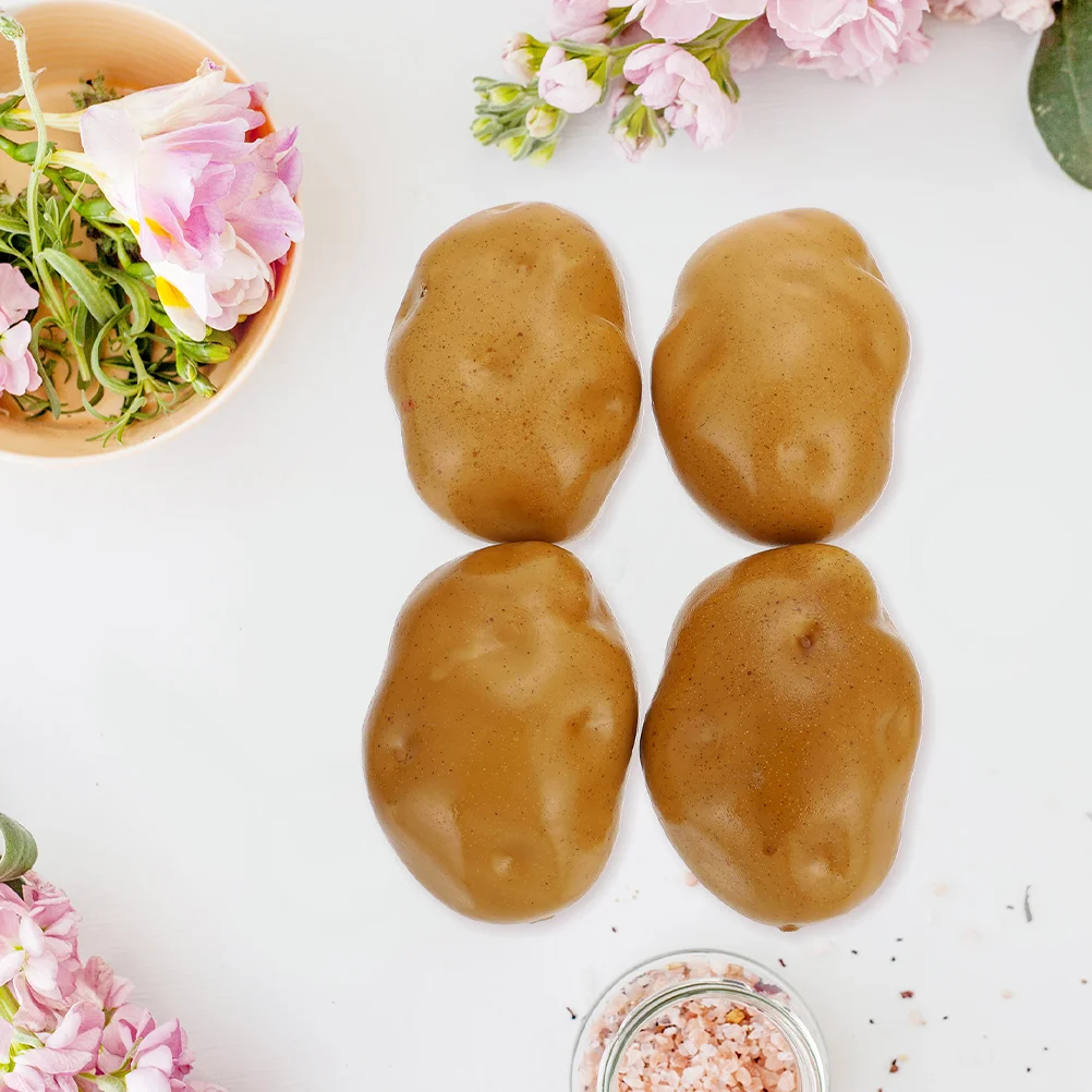 

6 Pcs Desktop Small Potato Faux Vegetables Simulation Props Models Simulated Resin