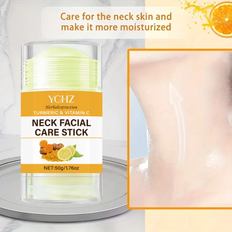 Turmeric Vitamin C Neck Cream Stick, Moisturizing Care, Reduces the Appearance of Fine Lines, Wrinkles, and Neck Lines, Makes Skin Look Healthy, Smooth, and Youthful, and Makes Skin Appear Younger, Skin Care