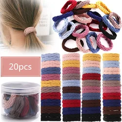 Todorova 20 teile/satz Elastische Grund Rubber Bands Einfache Hairband Mädchen Headwear Einfarbig Stirnband Mode Frauen Haar Zubehör