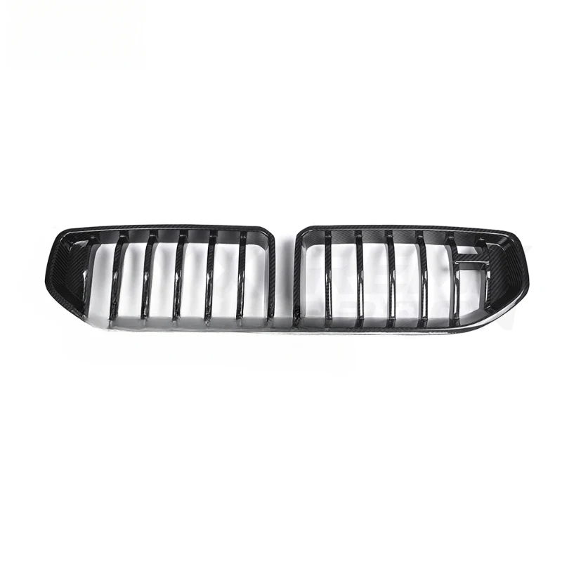 High Quality XTREME Dry Carbon Fiber Single Slat AD Style Upper Center Grille Car Modification Body Kit Accessories