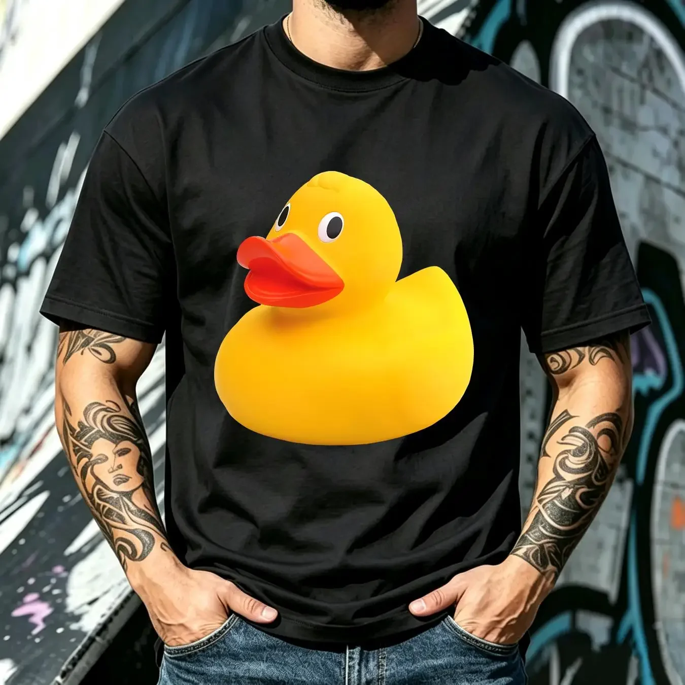 washed T Shirt Rubber Duck Ducky Realistic Bath Toy MANY COLORS vintage Washed fashion designer clothes Casual streetwear