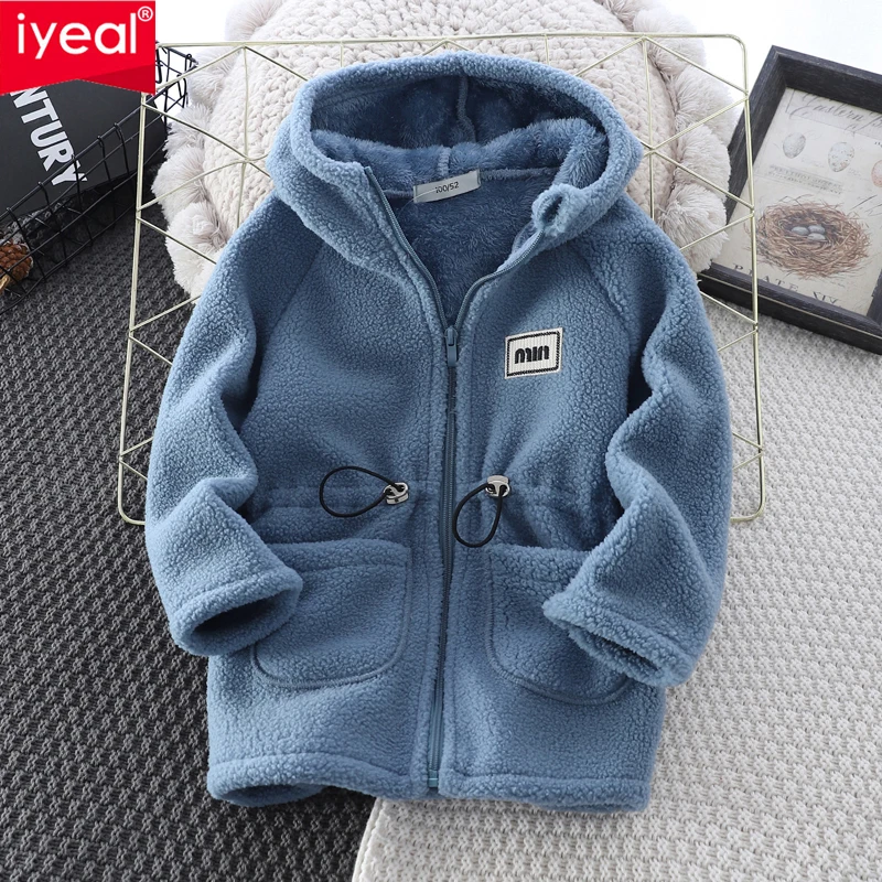

IYEAL Children's Boys Girls Autumn Winter Warm Fleece Outerwear Boys Clothing Fleece Thickened Boy Clothes 3 8 to 10 years