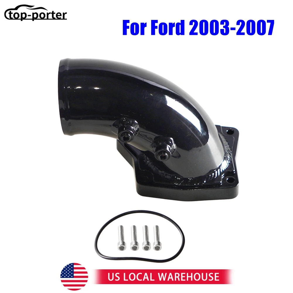

Exhaust Pipe Kit Aluminum For Ford Powerstroke 6.0L Diesel Engines 2003 2004 2005 2006 2007 EGR Intake Pipe Intake Elbow Kit