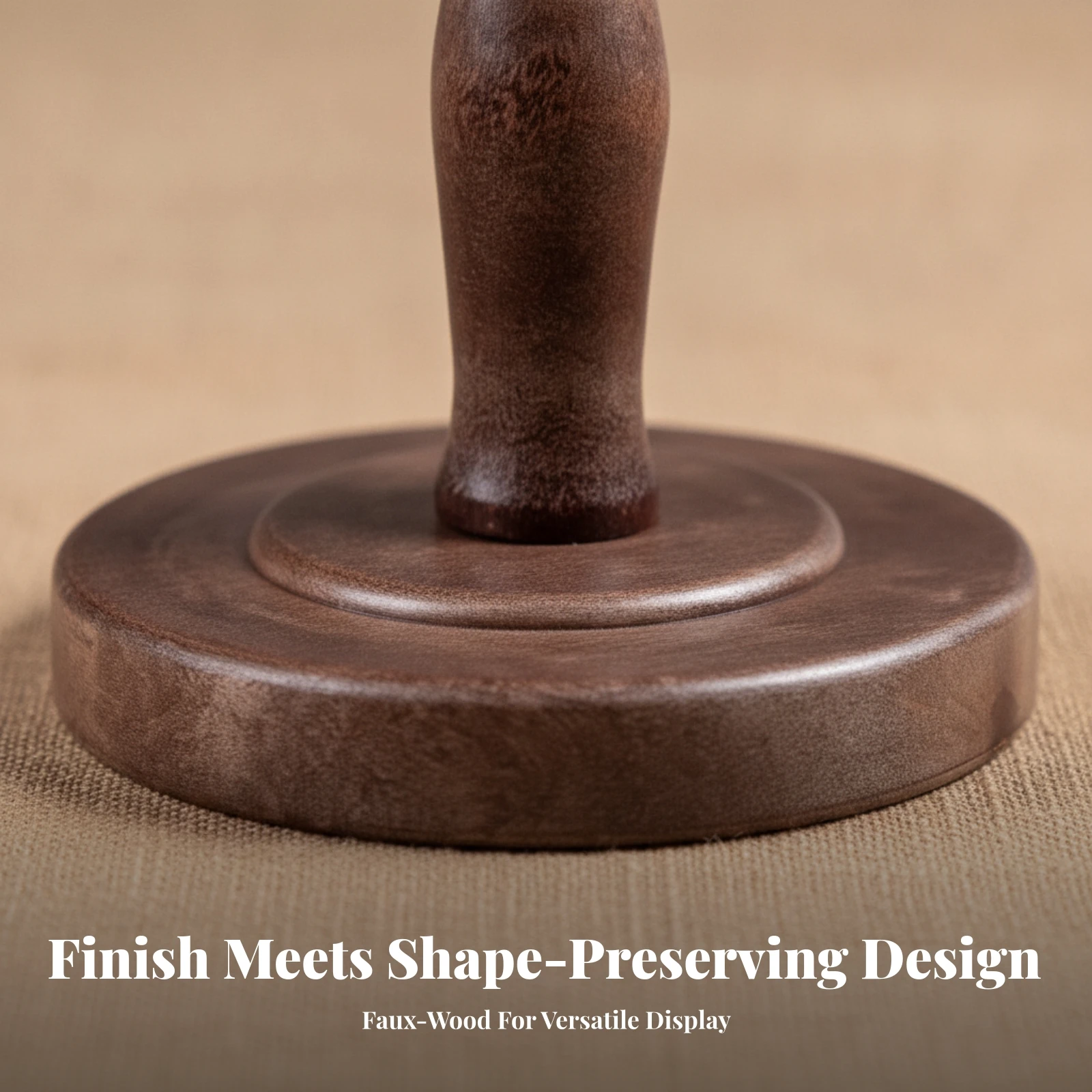 Hat Display Stand Professional Hat Holder with Pedestal Base Hairpiece Display Stand Sturdy Well-Proportioned for Retailers