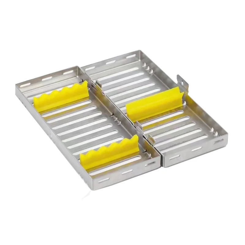 Dental Manufacturers Autoclave Tray Box Holder Stainless Steel Sterilizing Cassette 5 10 20 Instruments