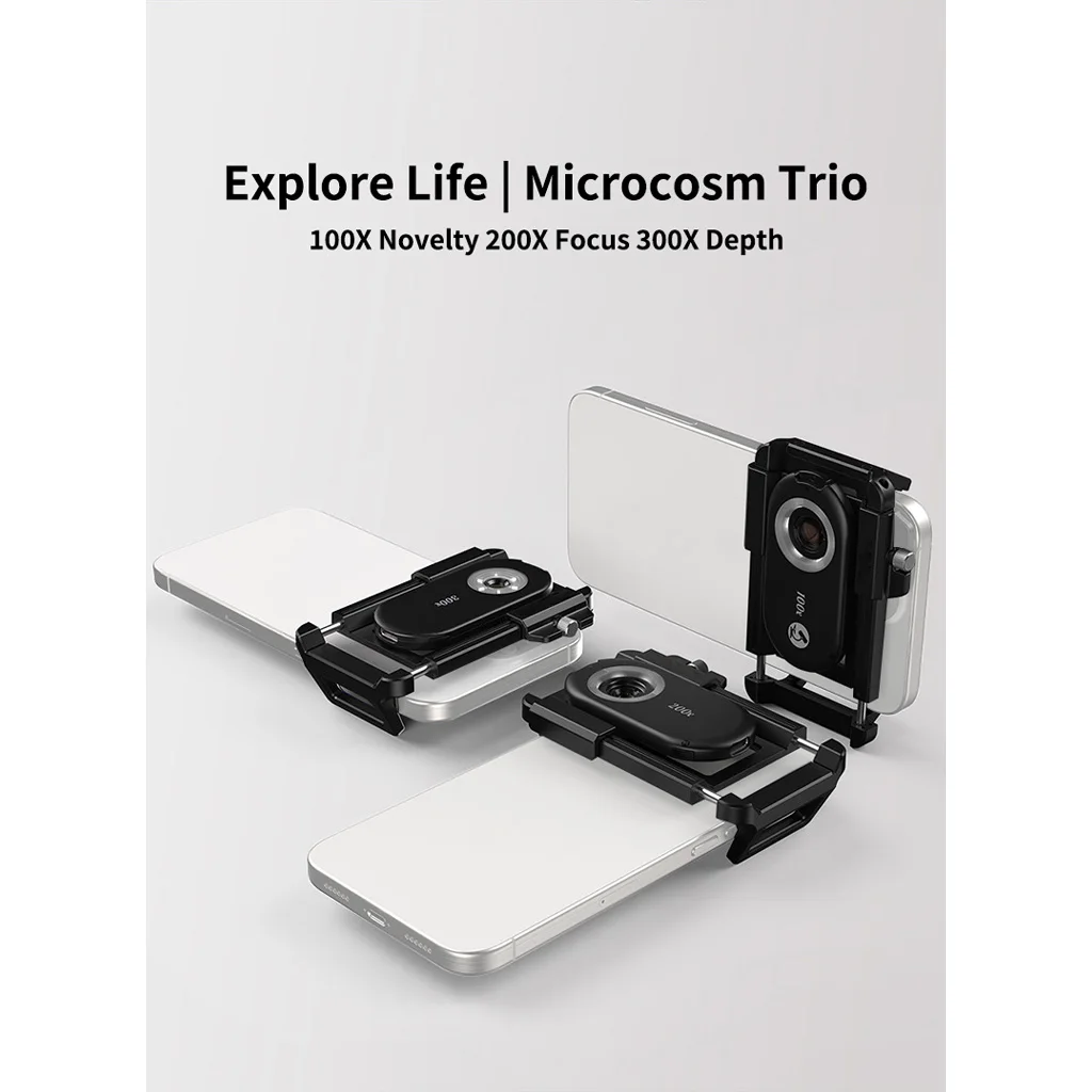 Phone Microscope Lens 100X 200X 300X With CPL Filter 6x 395nm UV LED Light For Jewelry Jade Coin Currency Authenticity Detection